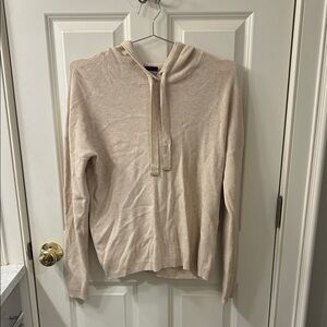 Cyrus Cream Knit Hooded Pullover